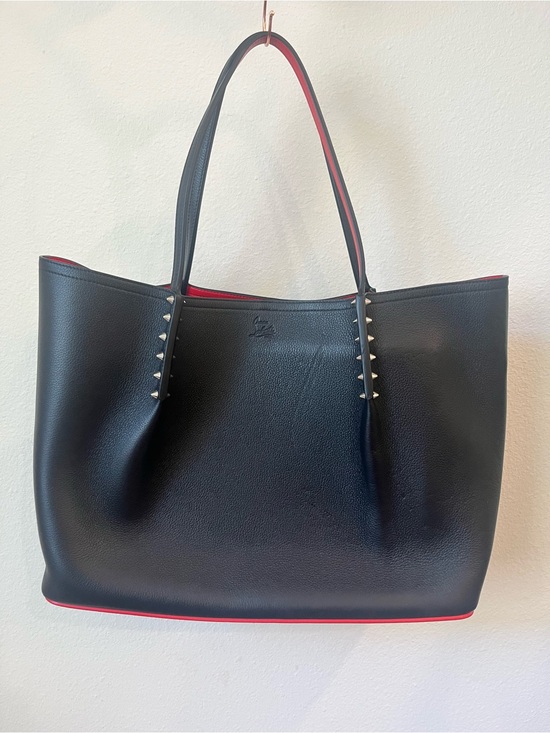 Christian Louboutin Handbags - Christian Louboutin Cabarock Large Tote Bag Black Calfskin